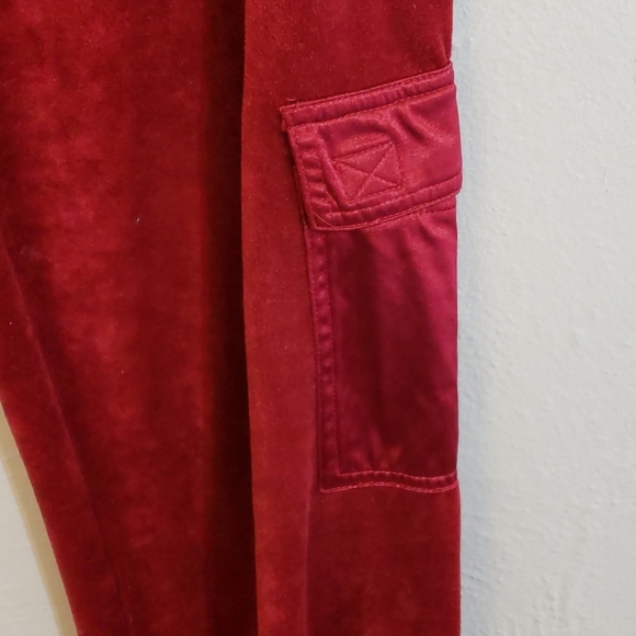 BCBG Maxazria velvet pants red size M - Picture 3 of 5